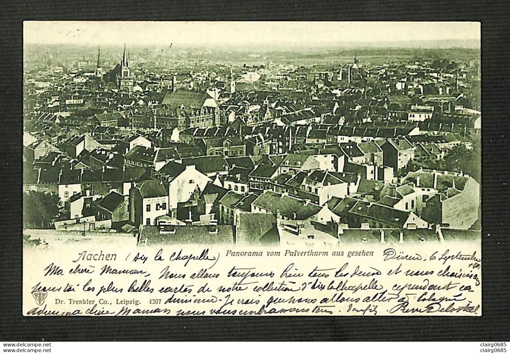 ALLEMAGNE - AACHEN - Panorama Vom Pulverthurm Aus Gesehen - 1901 - RARE - Aken