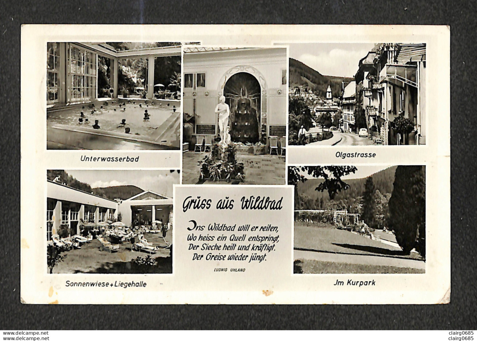 ALLEMAGNE - BAD WILBAD - Grüss Aus Wildbad - Multivues - 1957 - Andere & Zonder Classificatie