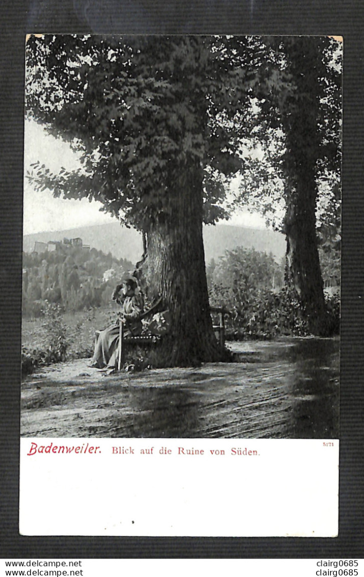 ALLEMAGNE - BADENWEILER - Blick Auf Die Ruine Von Süden - Badenweiler