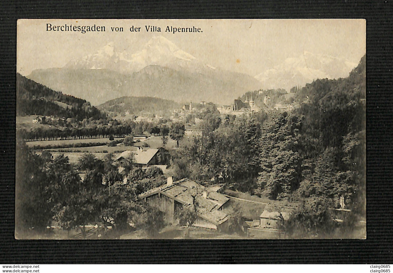 ALLEMAGNE - BERCHTESGADEN  Von De Villa Alpenruhe - 1913 - RARE - Berchtesgaden