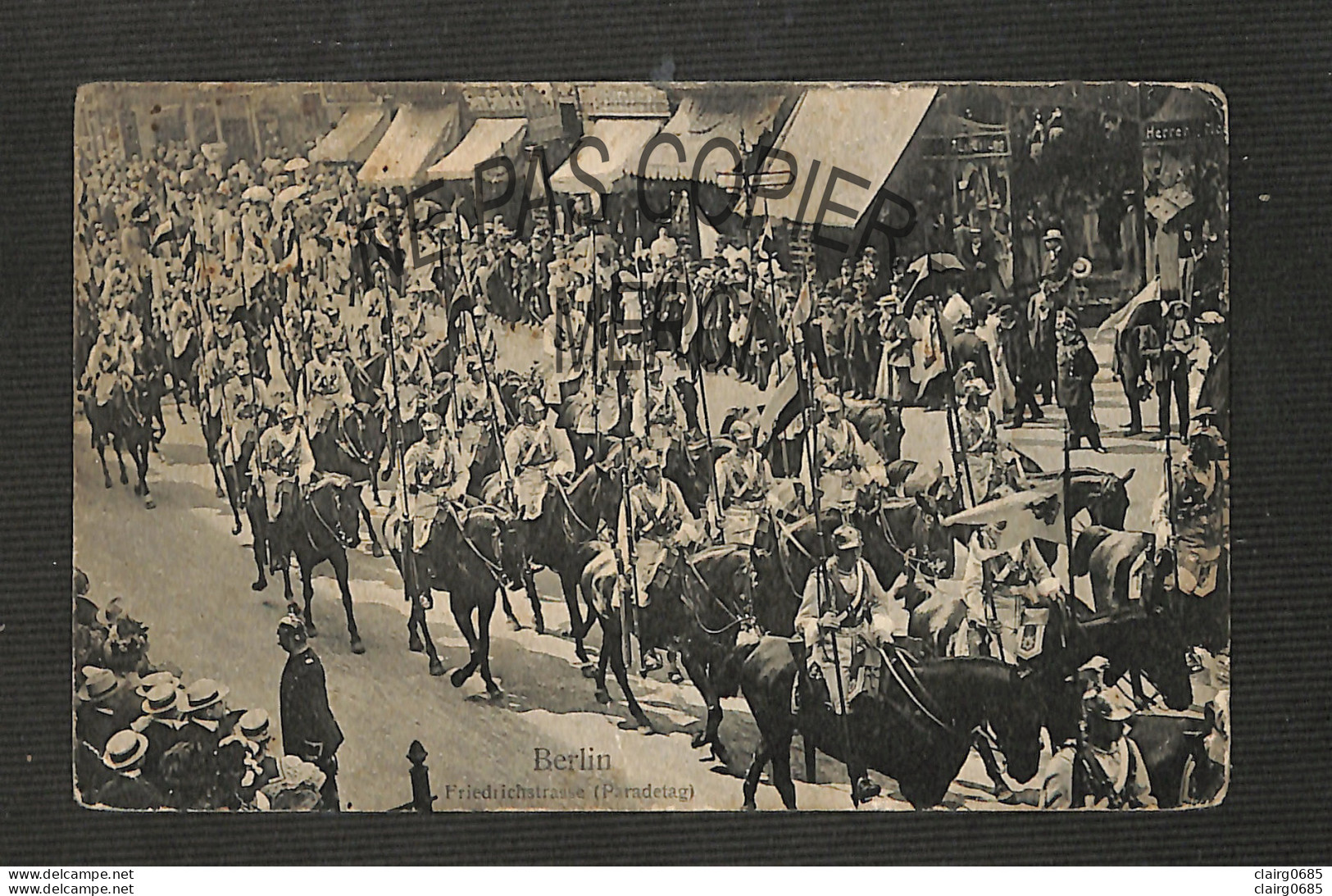 ALLEMAGNE - BERLIN - Friedrichstrasse (Paradetag) - 1908 -(peu Courante) - Otros & Sin Clasificación