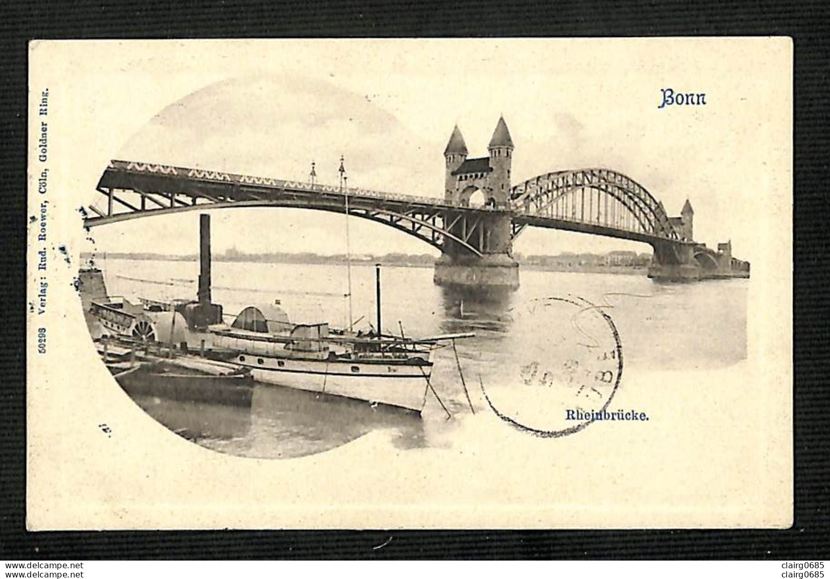 ALLEMAGNE - BONN - Rheinbrücke - 1908 - RARE - Bonn