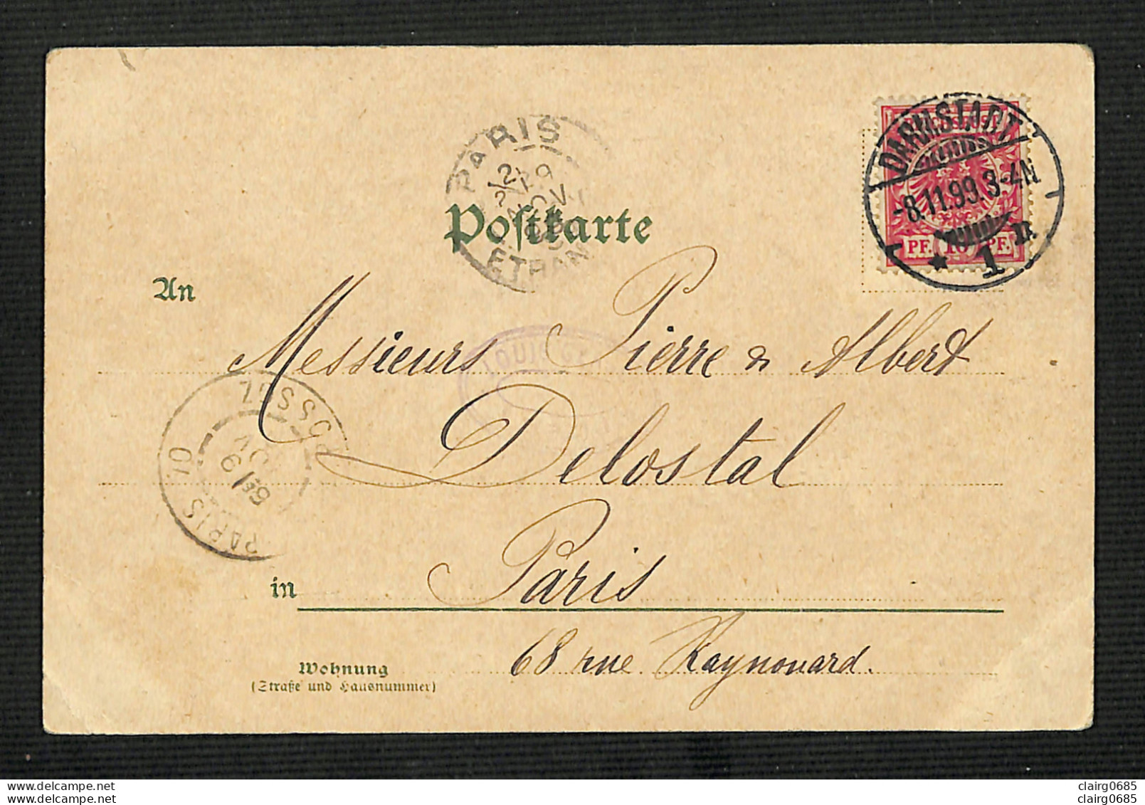 ALLEMAGNE - DARMSTADT - Grossherzogl Schloss - 1899 - RARE - Darmstadt