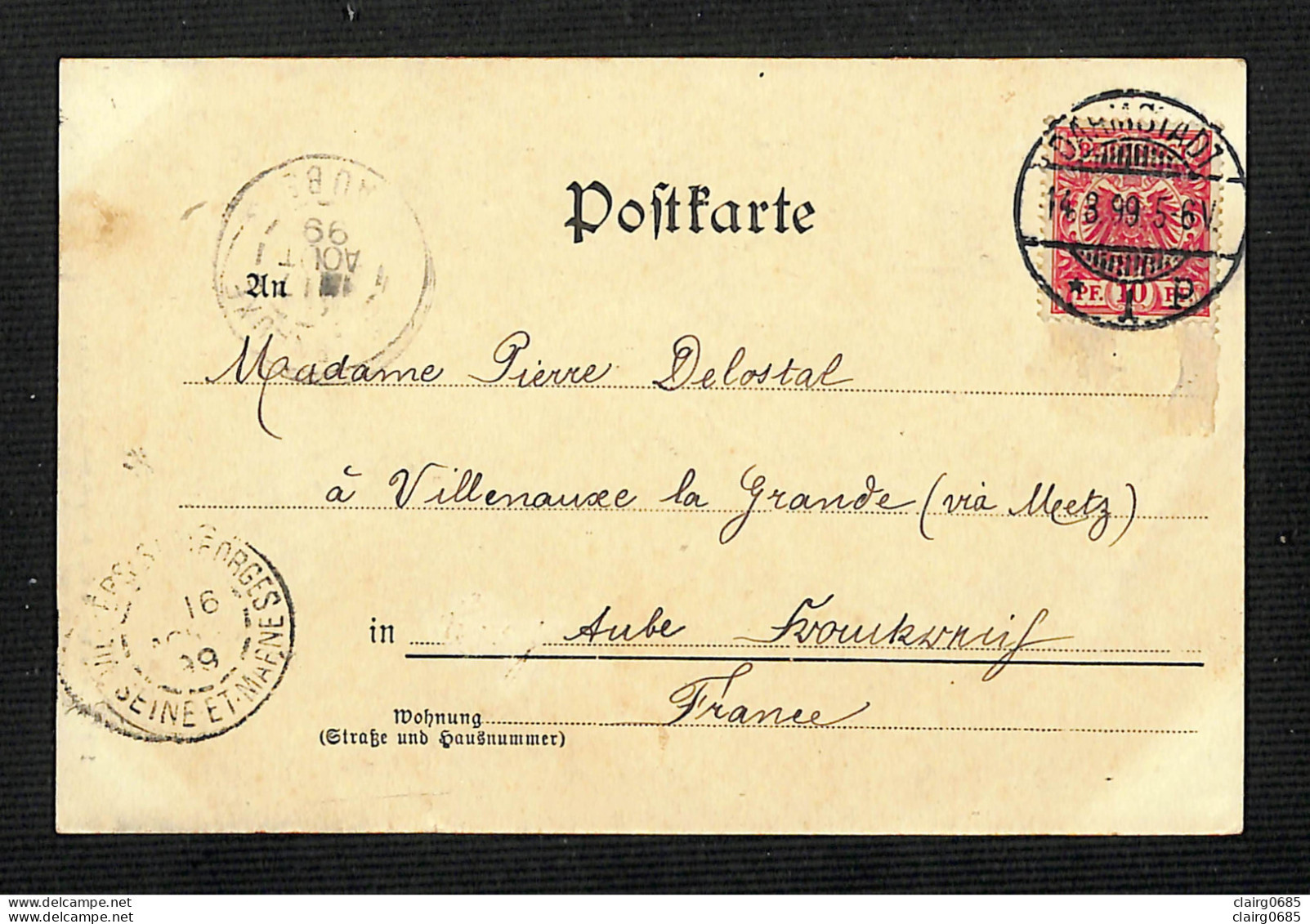 ALLEMAGNE - DARMSTADT - Gruss Aus Darmstadt - Ludwigsstäule - 1899 - RARE - Darmstadt