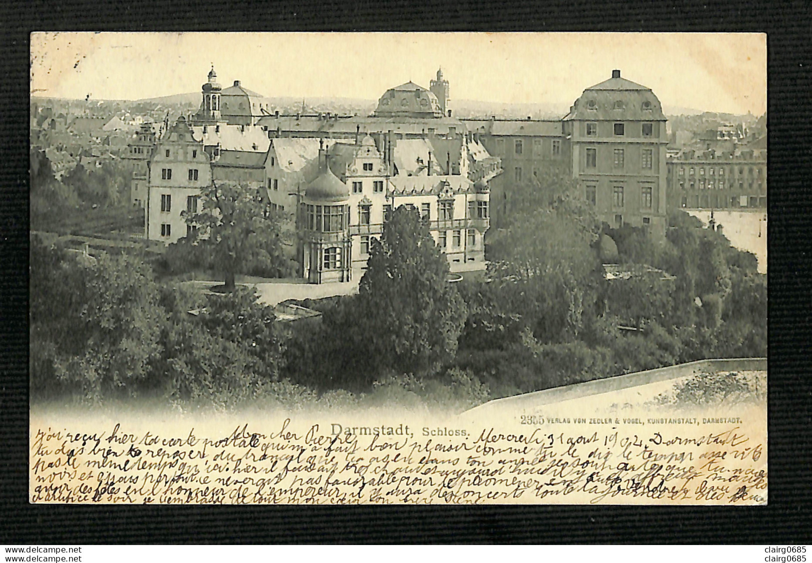 ALLEMAGNE - DARMSTADT - Schloss - 1904 - Darmstadt