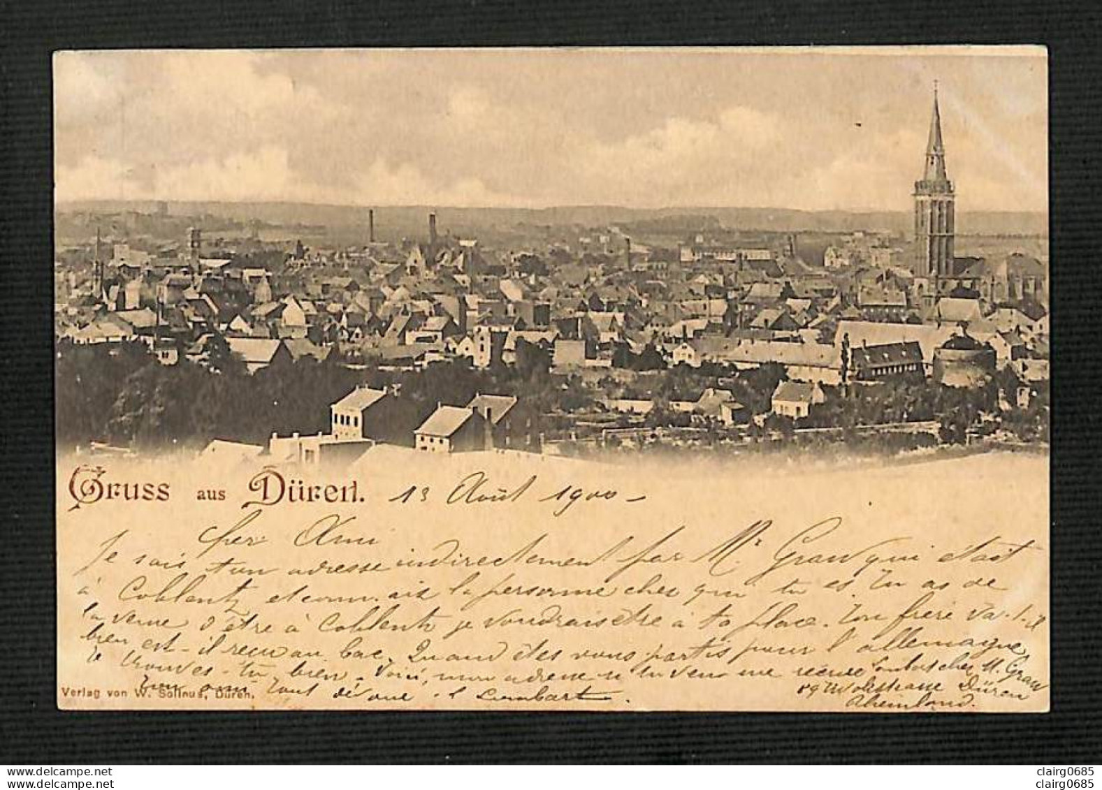 ALLEMAGNE - DÜREN - DUEREN - Gruss Aus DÜREN - 1900 - RARE - Dueren