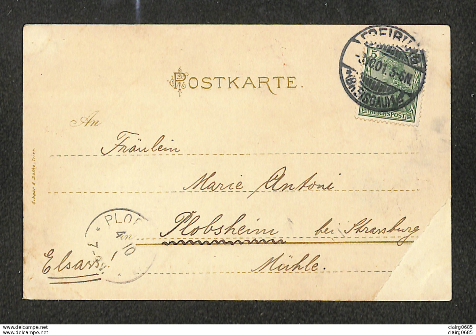 ALLEMAGNE - FREIBURG  I. B. - Totalansicht Vom Schlossberg. - 1901 - RARE - Freiburg I. Br.