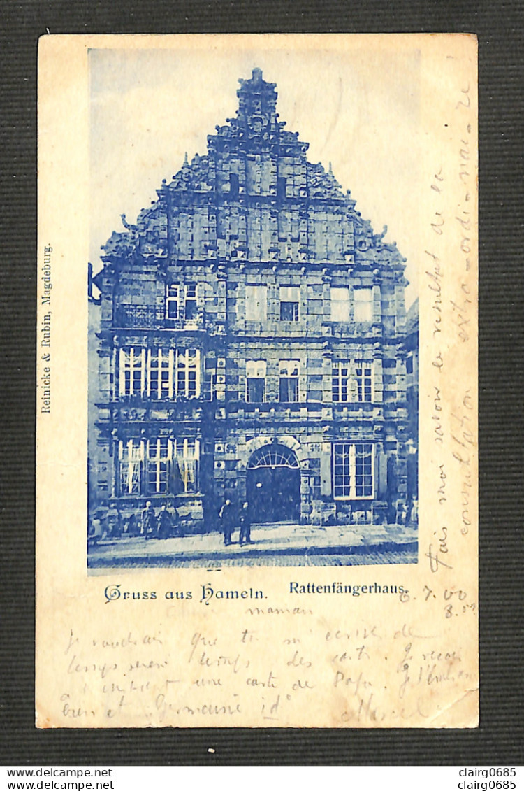 ALLEMAGNE - Gruss Aus Hameln - Rattenfangerhaus - 1900 - Hameln (Pyrmont)