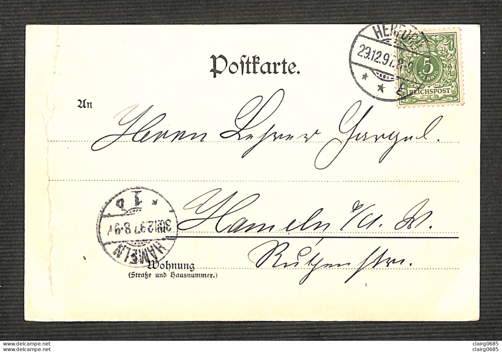 ALLEMAGNE - Gruss Aus Herford I. W. - Landwirtschafts Und Realschule - 1897 - Herford