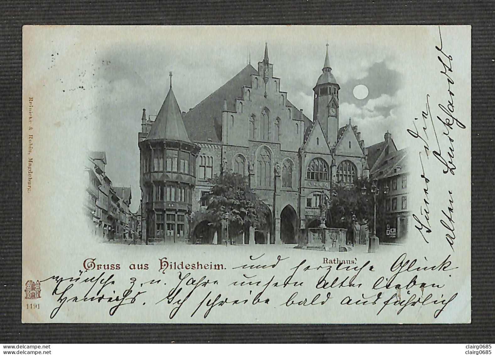 ALLEMAGNE - Gruss Aus Hildesheim - Rathaus - 1898 - Hildesheim