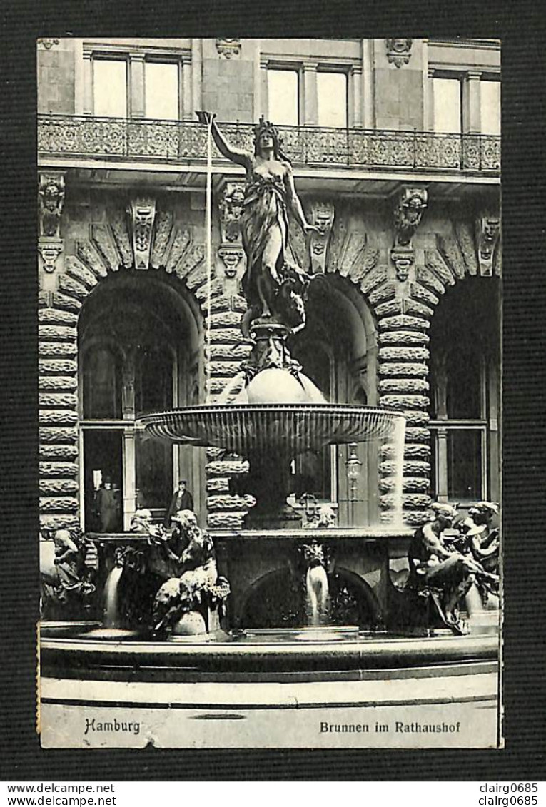 ALLEMAGNE - HAMBURG - Brunnen Im Rathaushof - 1907 - Sonstige & Ohne Zuordnung