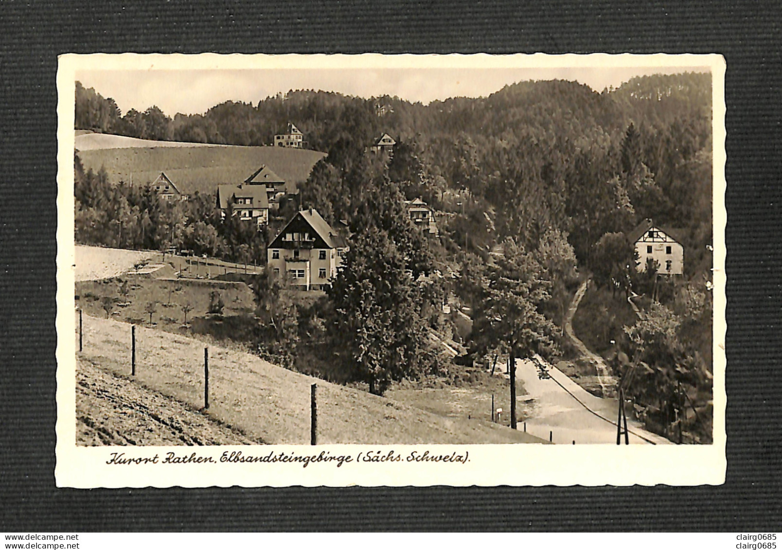 ALLEMAGNE - Kurort Rathen Elbsandsteingebirge - RARE - Rathen