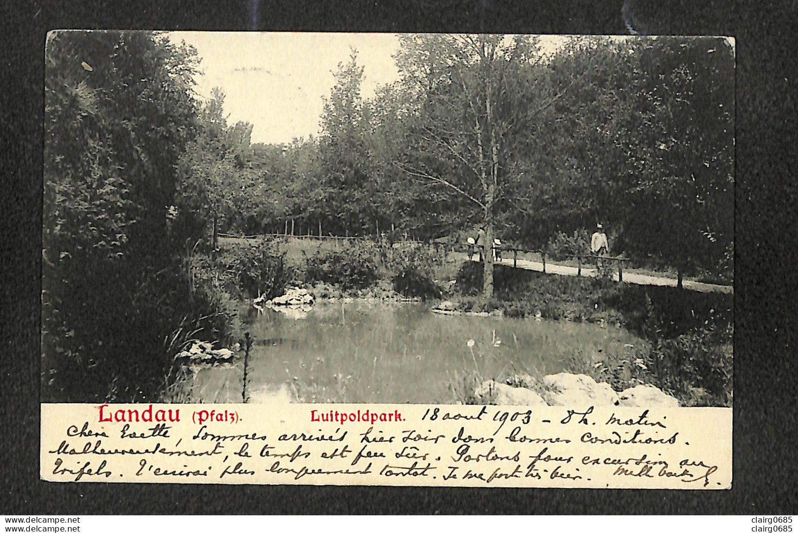 ALLEMAGNE - LANDAU - Luitpoldpark - 1903 - Landau