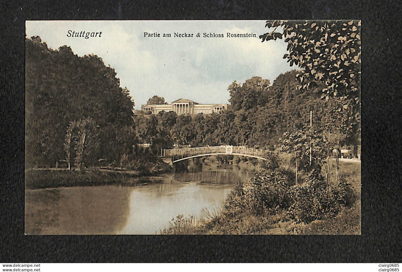 ALLEMAGNE - STUTTGART - Partie  Am Neckar & Schloss Rosenstein - RARE - Stuttgart