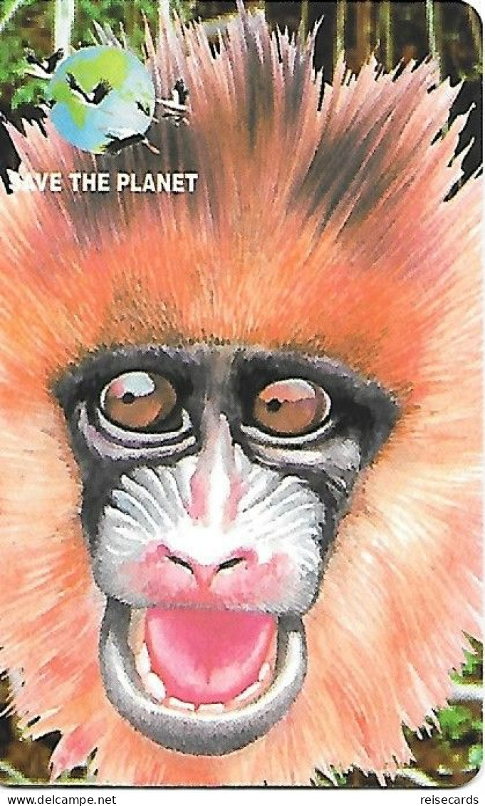 Italy: Prepaid GlobalOne - Save The Planet 8, Mandrill - [2] Tarjetas Móviles, Prepagadas & Recargos