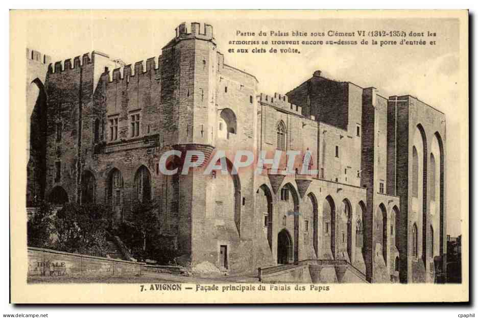 CPA Avignon Facade Prinicipale Du Palais Des Papes - Avignon (Palais & Pont)
