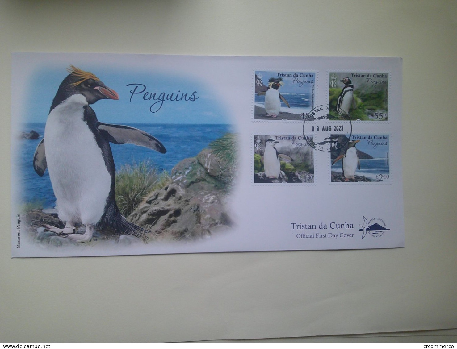 FDC 9/8/23 Trstan Da Cunha, Penguins, Pingouins - Tristan Da Cunha