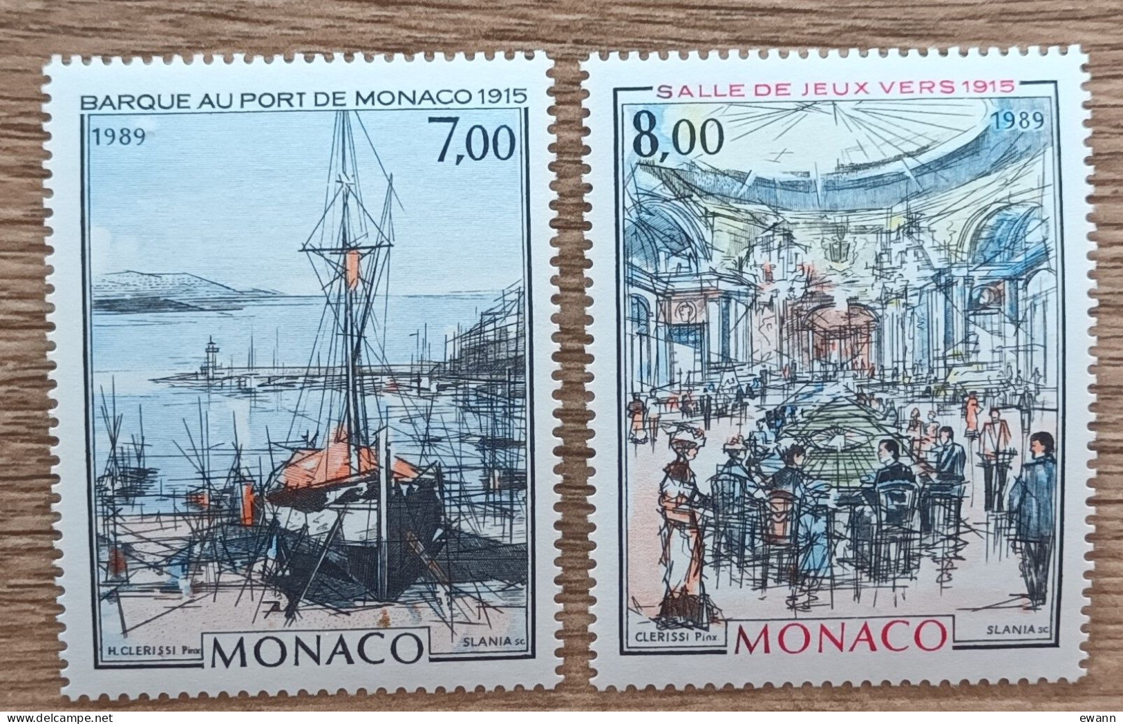 Monaco - YT N°1696, 1697 - Monte Carlo Et Monaco à La Belle Epoque - 1989 - Neuf - Ongebruikt