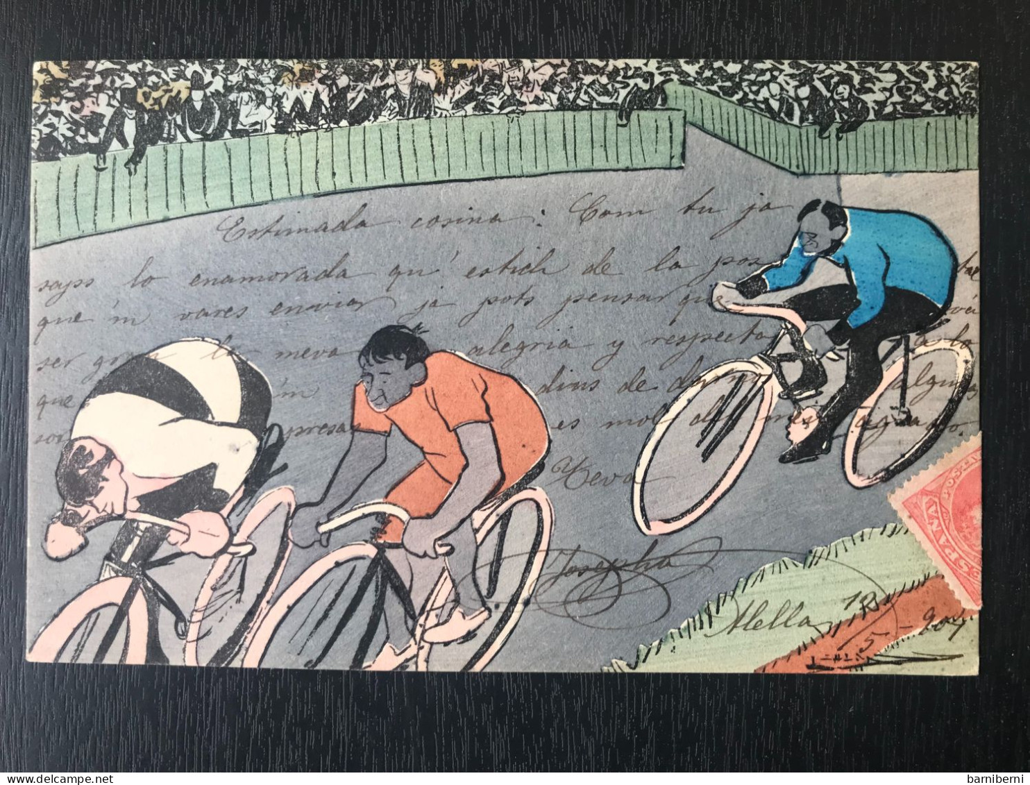 Carte Postalle Illustré Par Leal De Camara. Caricaturiste. Cyclistes. P. Lamm - Streiks