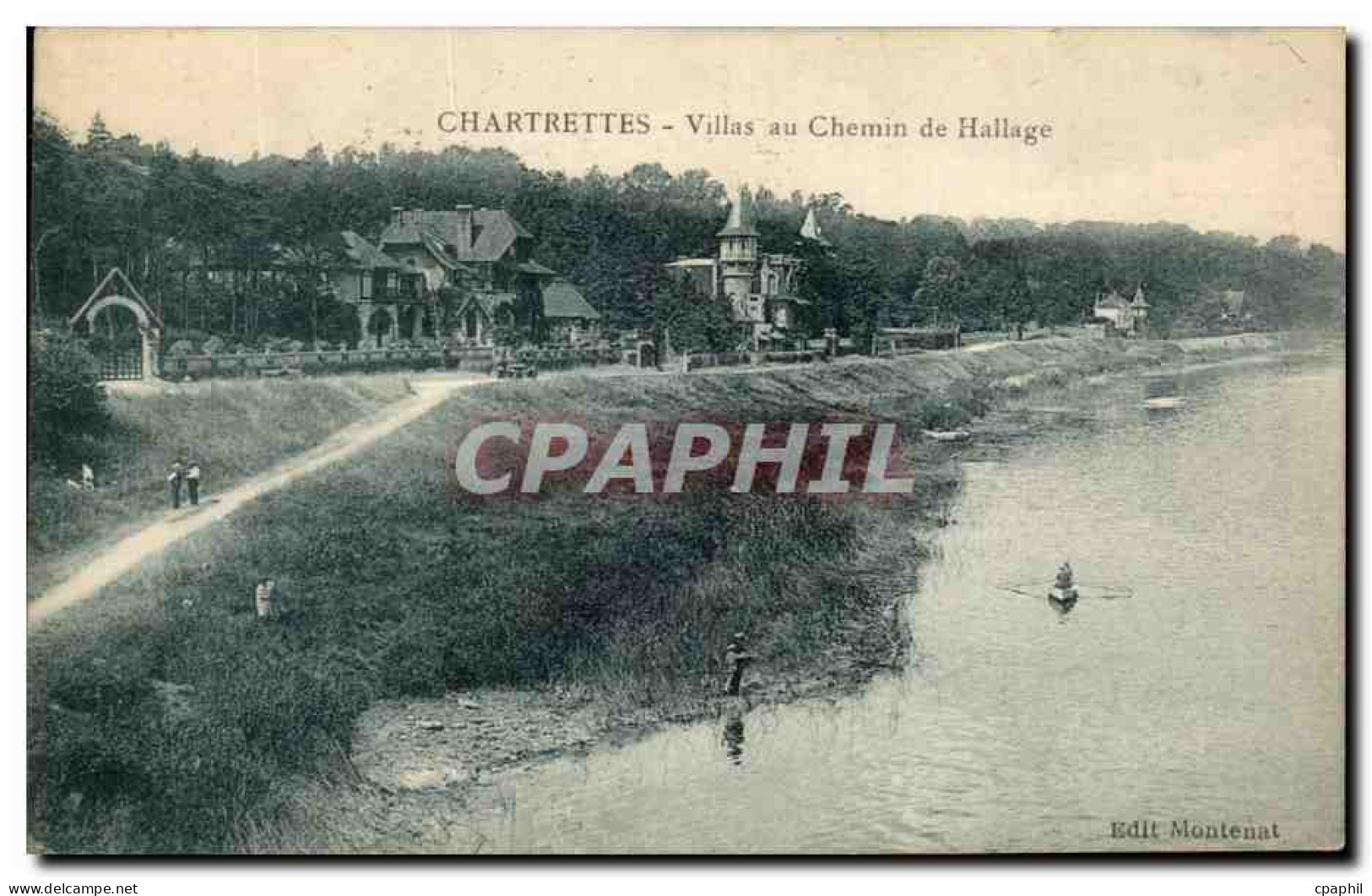 CPA Chartrettes Villas Au Chemin De Hallage - Other & Unclassified