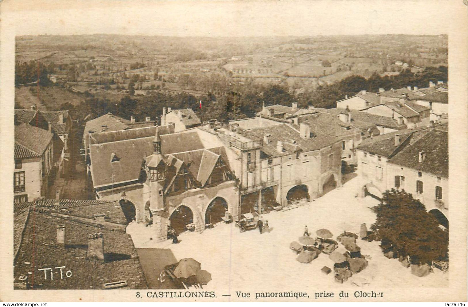 27.04.2024 - A -  8. CASTILLONNES - Vue Panoramique Prise Du Clocher - Andere & Zonder Classificatie