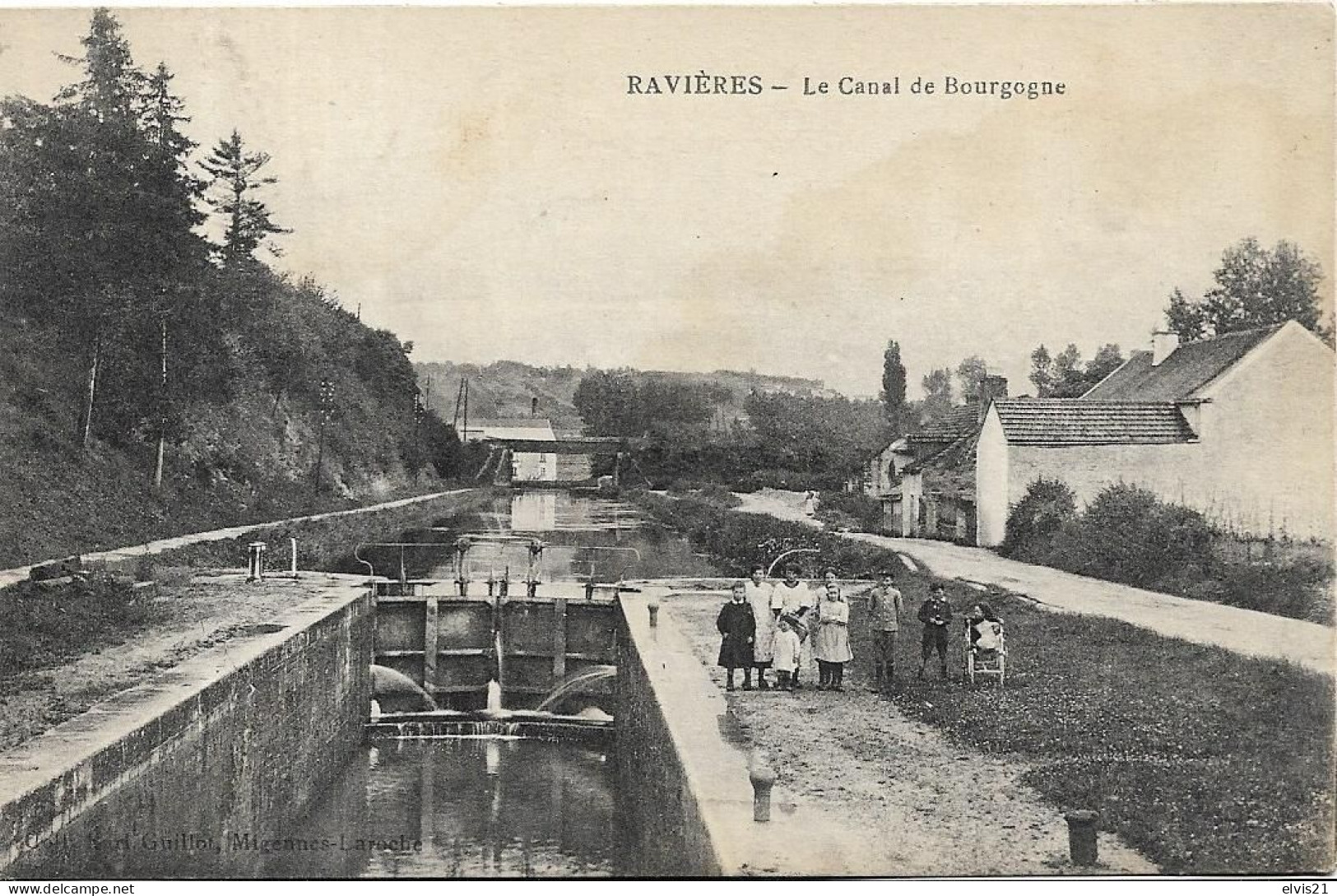 RAVIERES Le Canal De Bourgogne. Ecluse - Other & Unclassified