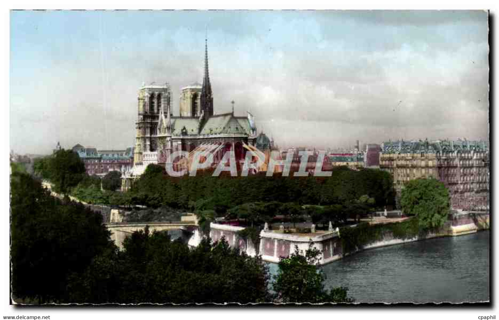 CPA Paris Notre Dame Et Le Seine - Notre-Dame De Paris