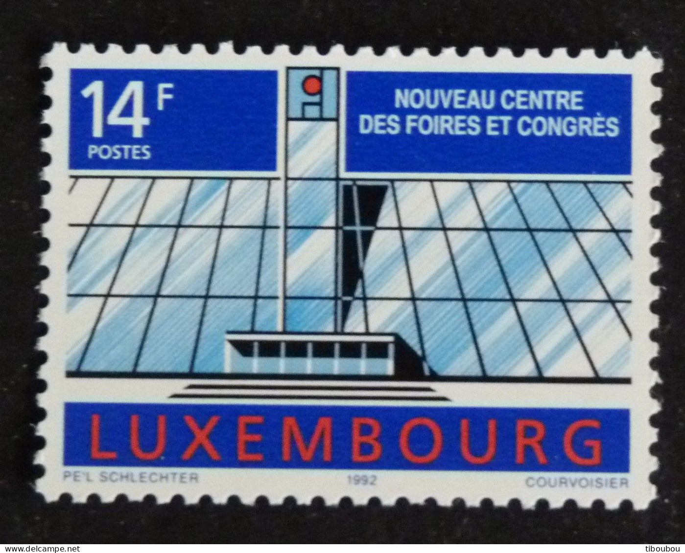 LUXEMBOURG LUXEMBURG YT 1240 ** MNH - NOUVEAU CENTRE DES FOIRES ET CONGRES - Neufs