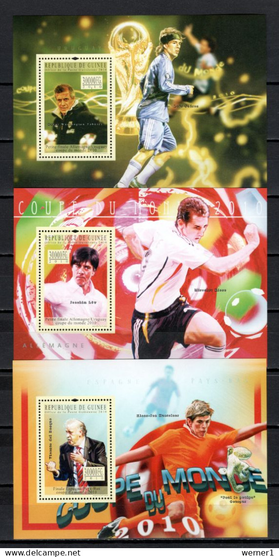 Guinea 2010 Football Soccer World Cup, Set Of 18 + 3 S/s MNH - 2010 – Afrique Du Sud