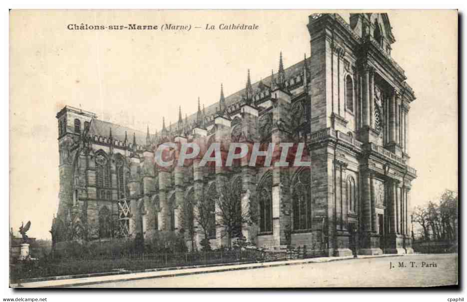 CPA Chalons Sur Marne La Cathedrale - Châlons-sur-Marne