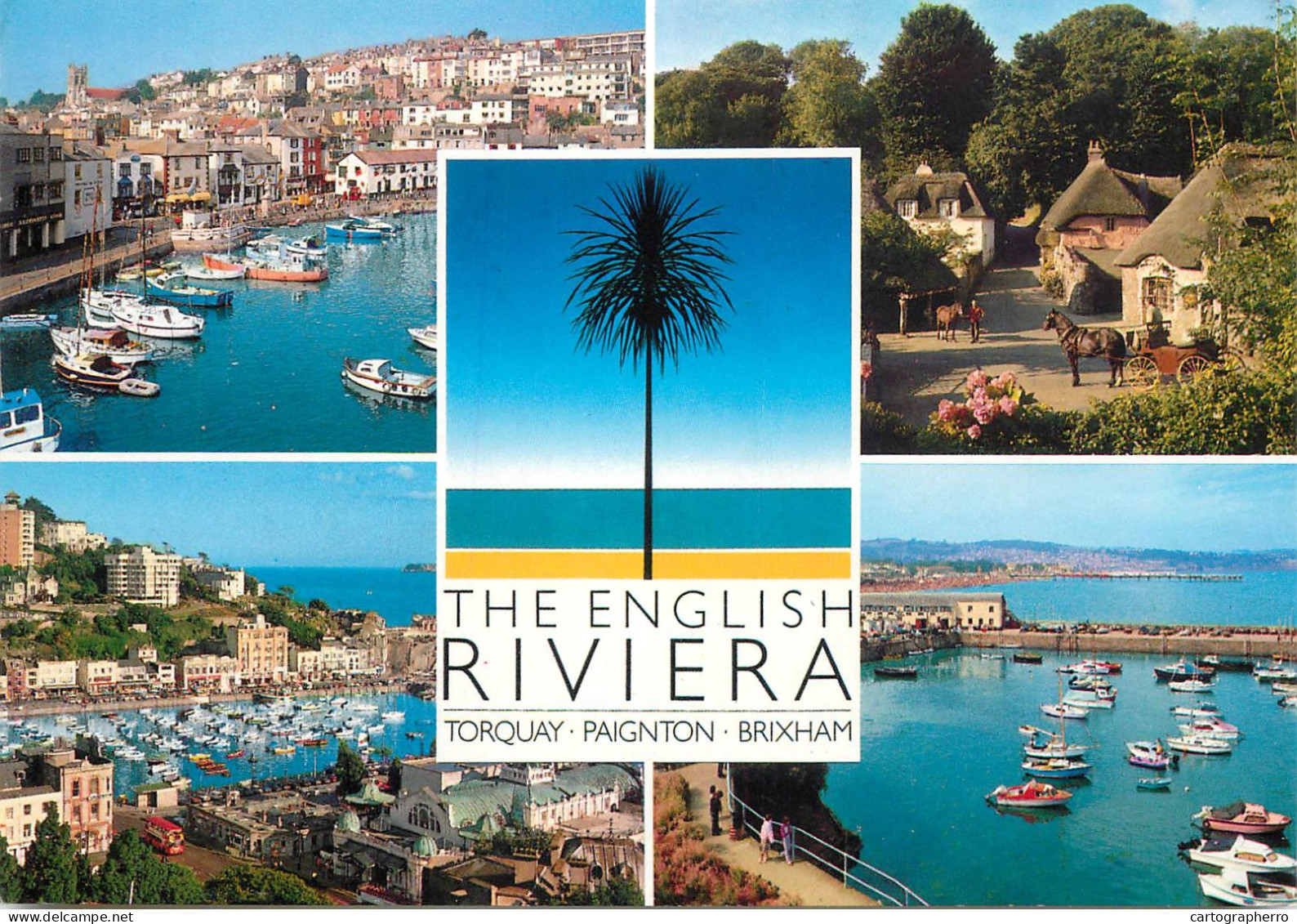 Navigation Sailing Vessels & Boats Themed Postcard Devon Riviera Yacht Harbour - Sailing Vessels