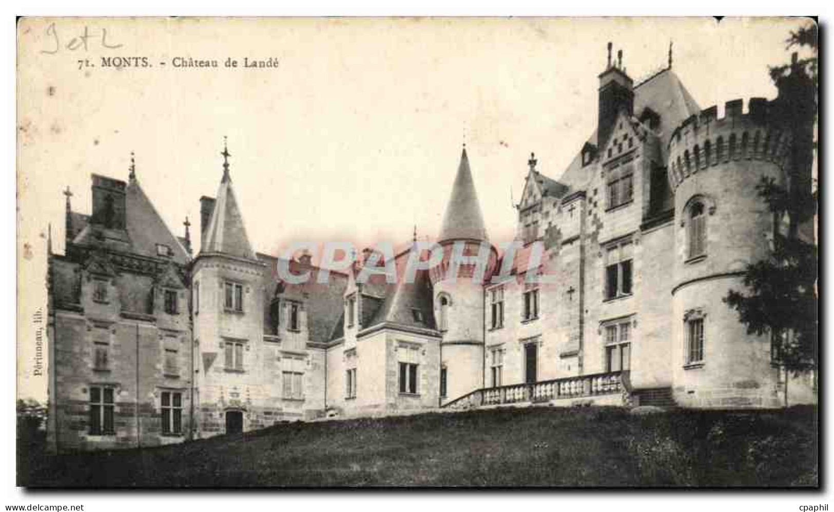 CPA Monts Chateau De Lande - Autres & Non Classés