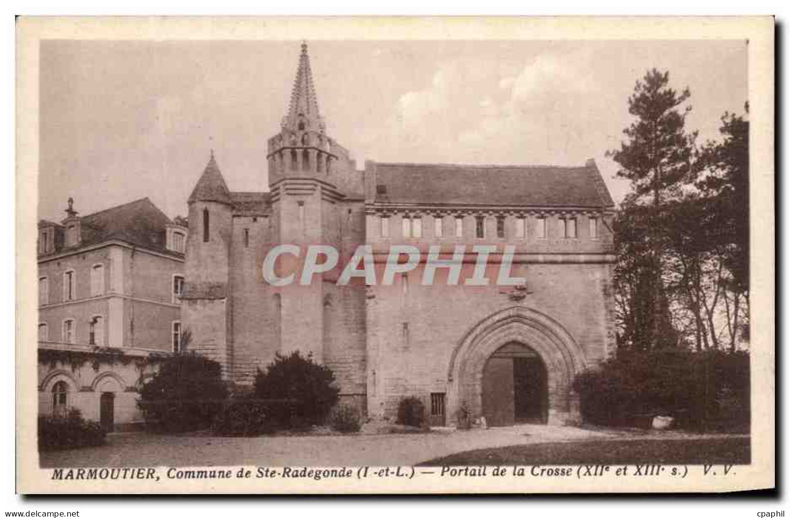 CPA Marmoutier Commune De Ste Radegonde Portail De La Crosse - Other & Unclassified