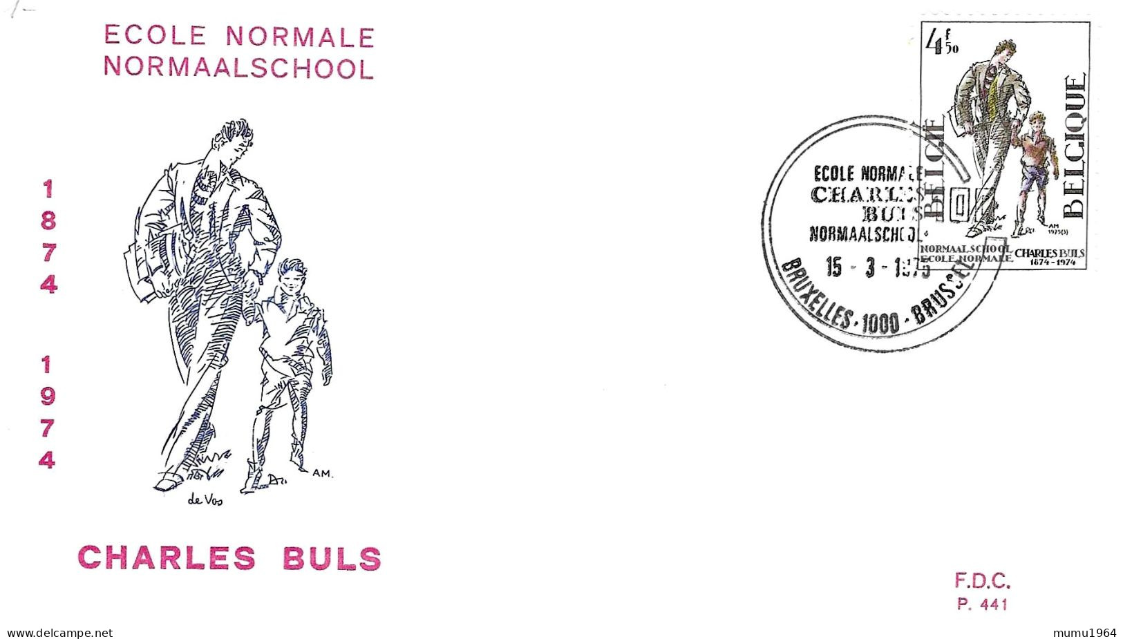 COB - FDC N° 441 - Timbre N° 1752 - 1971-1980