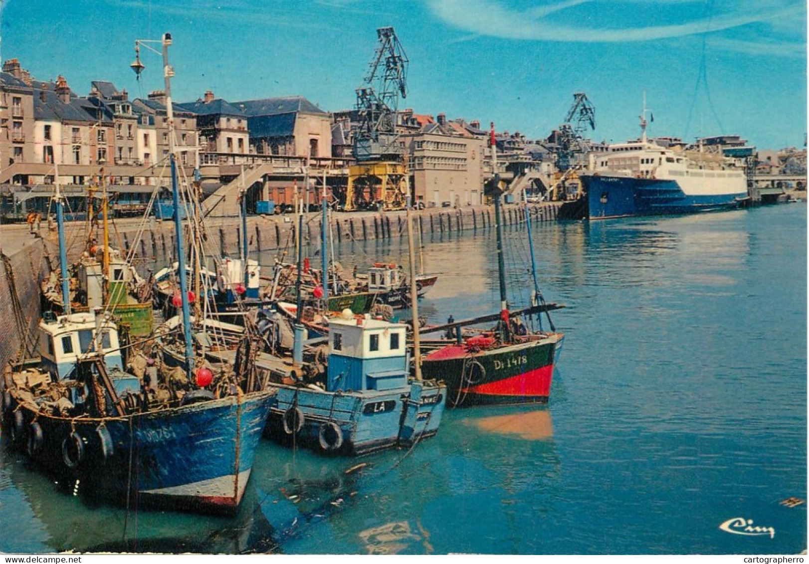 Navigation Sailing Vessels & Boats Themed Postcard Dieppe Quay Henri IV Fishing Vessel - Velieri