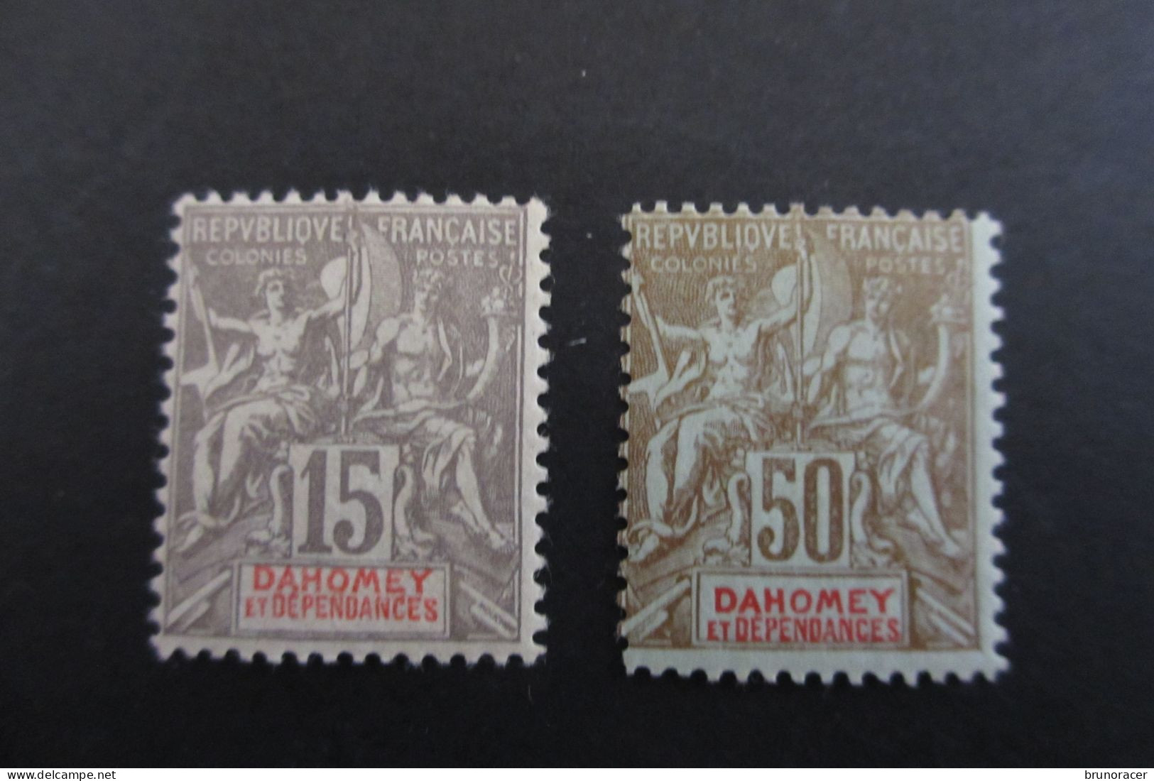 DAHOMEY N°3/5 NEUF* TTB COTE 40 EUROS VOIR SCANS - Unused Stamps