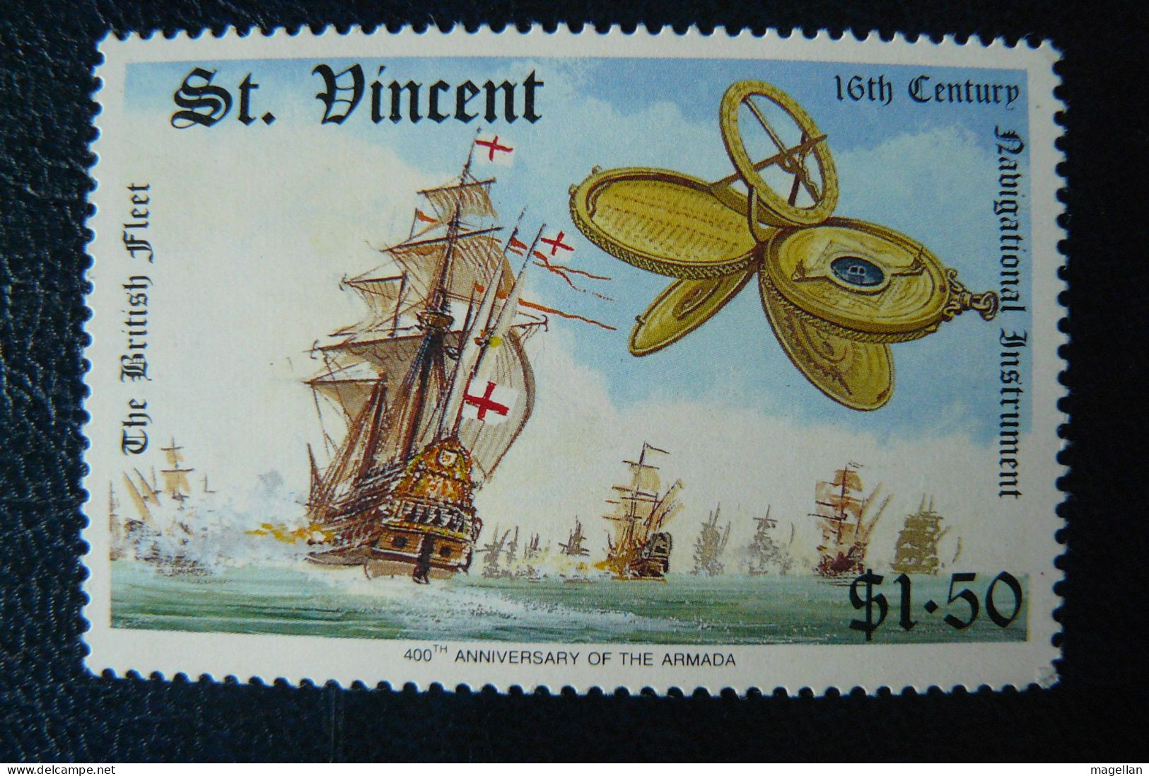 Saint-Vincent Yv. 1053C - 1053D - 1053F Neufs ** (MNH) - 1988 - Bateaux - Voiliers - Bateaux