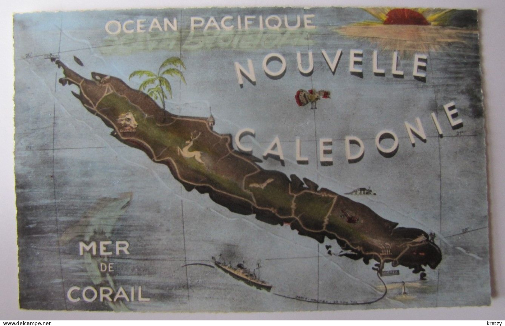 FRANCE - NOUVELLE-CALEDONIE - Carte - Nouvelle Calédonie