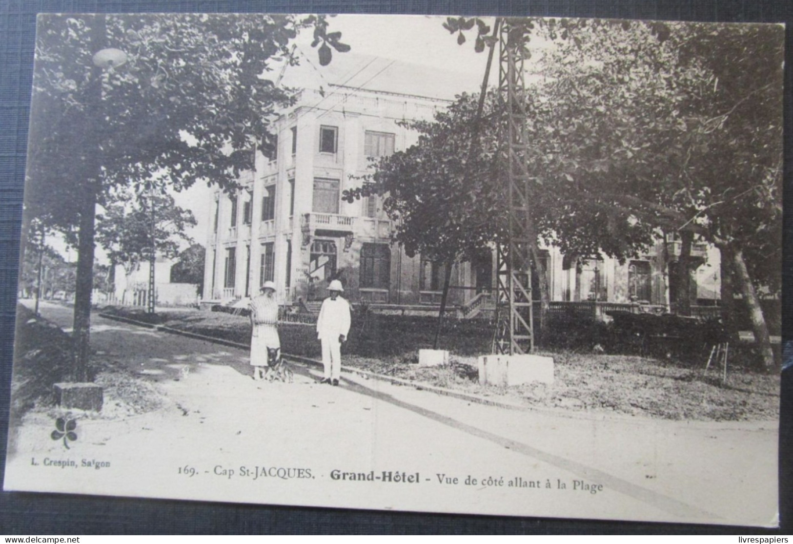 Indochine Grand Hotel Cap St Jacques  Cpa Bien  Timbrée Sucharge - Viêt-Nam