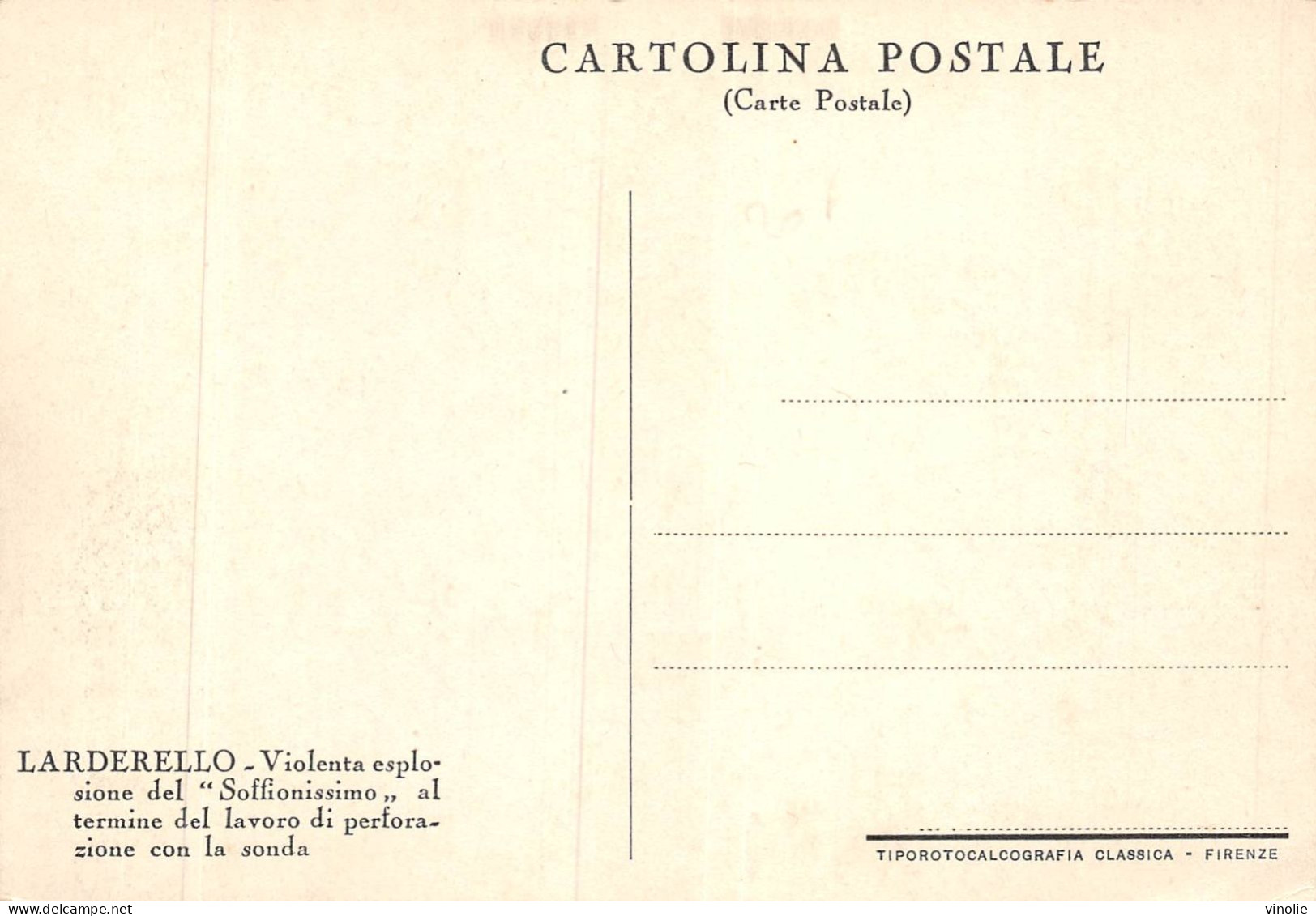 MO-24-377 : LARDERELLO. EXPLOSIONNE DEL SOLFFIONISSIMO - Sonstige & Ohne Zuordnung