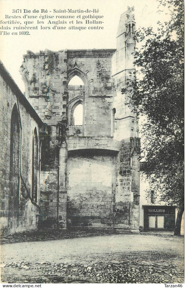 27.04.2024 - B - 3471. ILE DE RE Saint Martin De Ré - Restes D'une église Romane Et Gothique - Ile De Ré