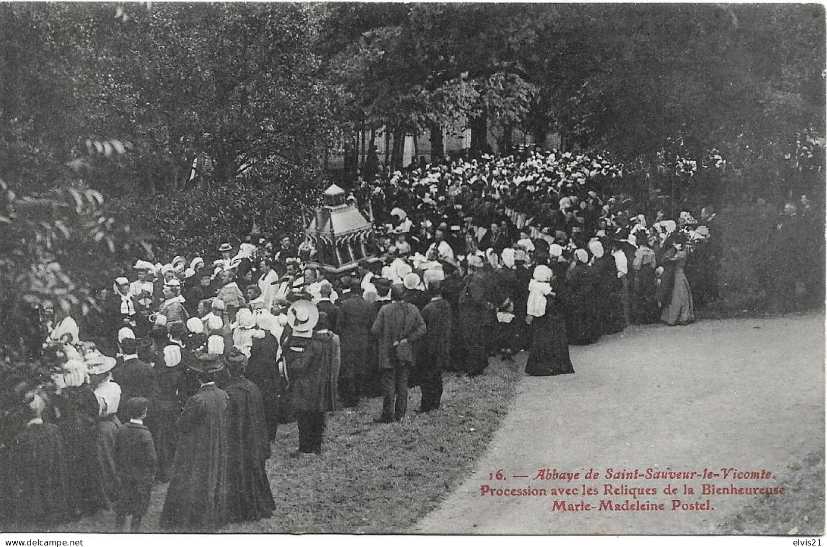 SAINT SAUVEUR LE VICOMTE Abbaye. Procession - Saint Sauveur Le Vicomte