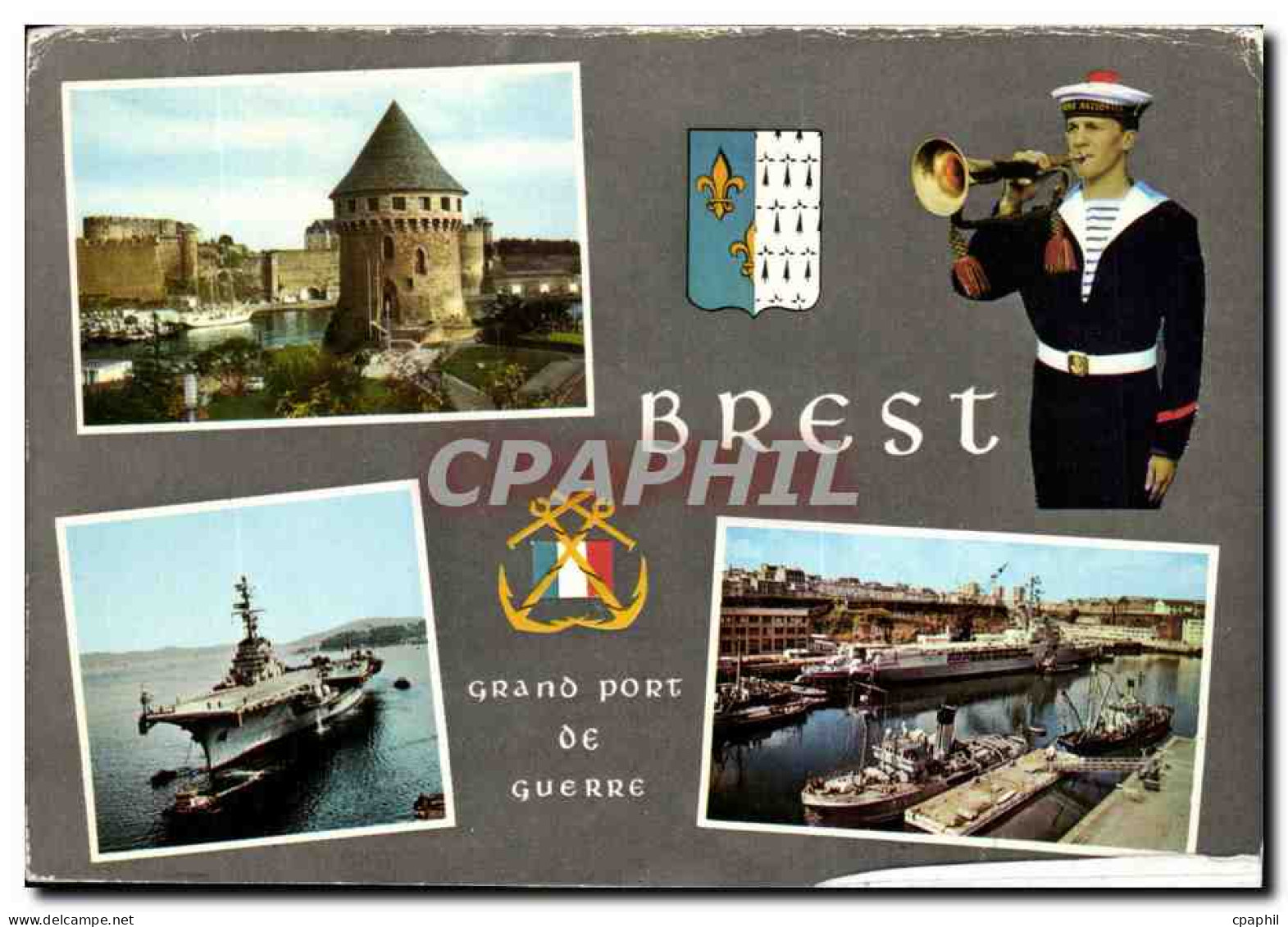 CPM Brest Grand Port De Guerre Bateau Porte Avions - Brest