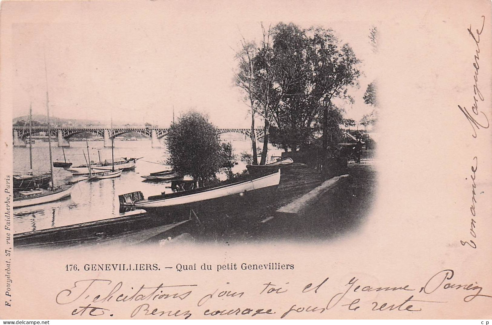 Gennevilliers - Quai Du Petit Gennevilliers  -   CPA °J - Gennevilliers