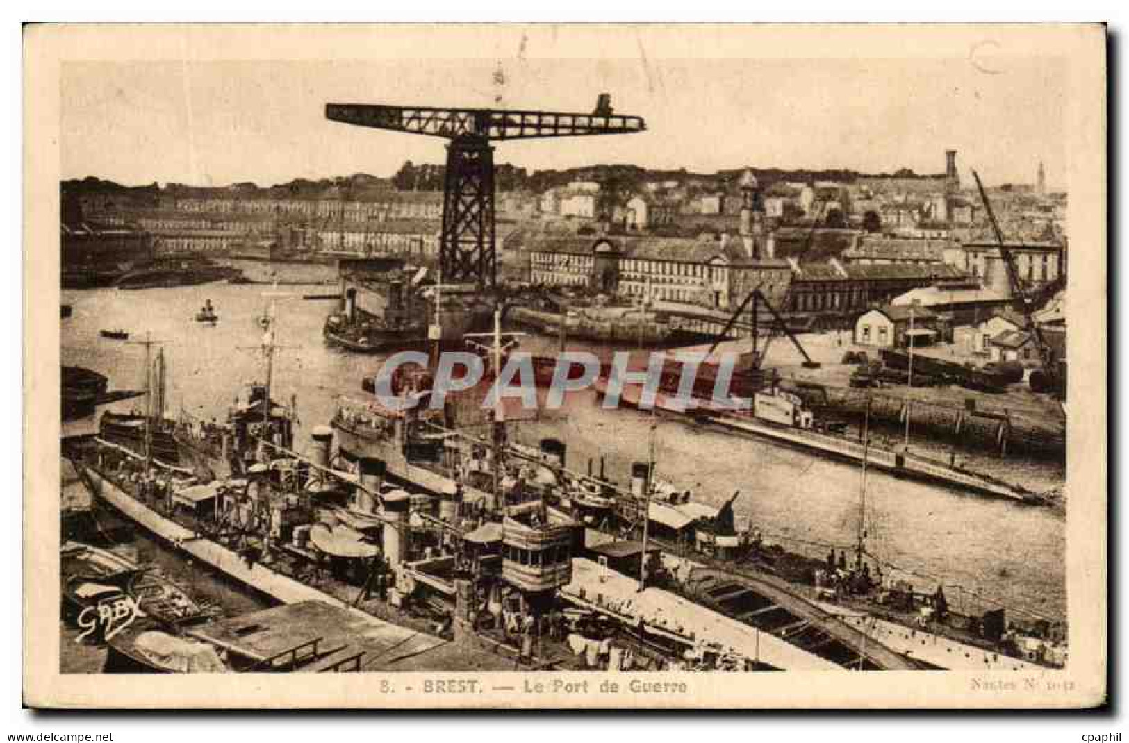 CPA Brest Le Port De Guerre Bateaux - Brest
