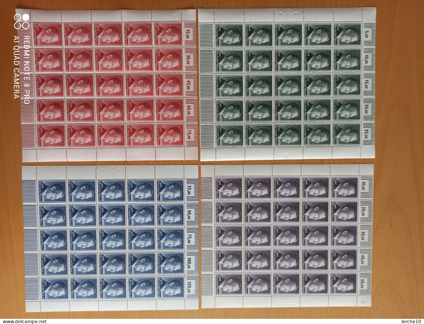 MiNr. 799-802 B ** Bogensatz - Unused Stamps