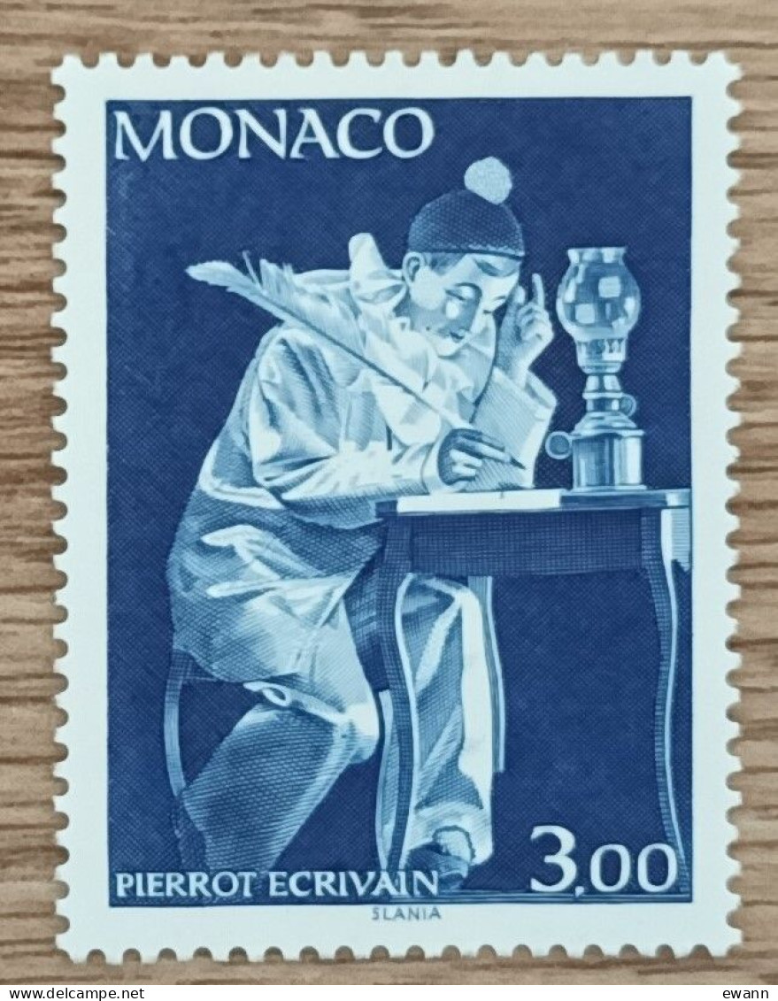 Monaco - YT N°1738 - Pierrot écrivant / Promotion De La Philatélie - 1990 - Neuf - Ungebraucht