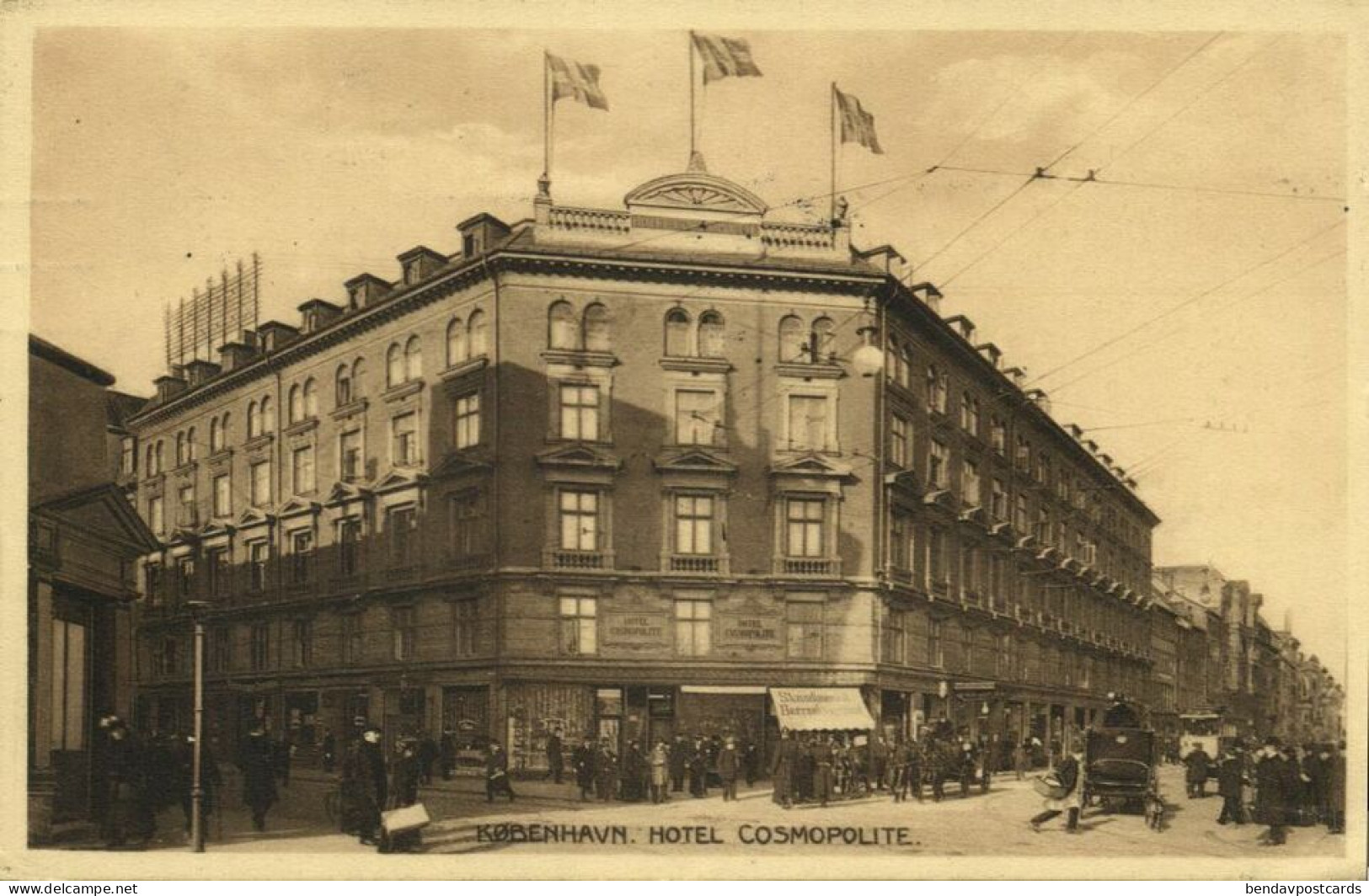 Denmark, COPENHAGEN KØBENHAVN, Hotel Cosmopolite (1914) Postcard - Denmark