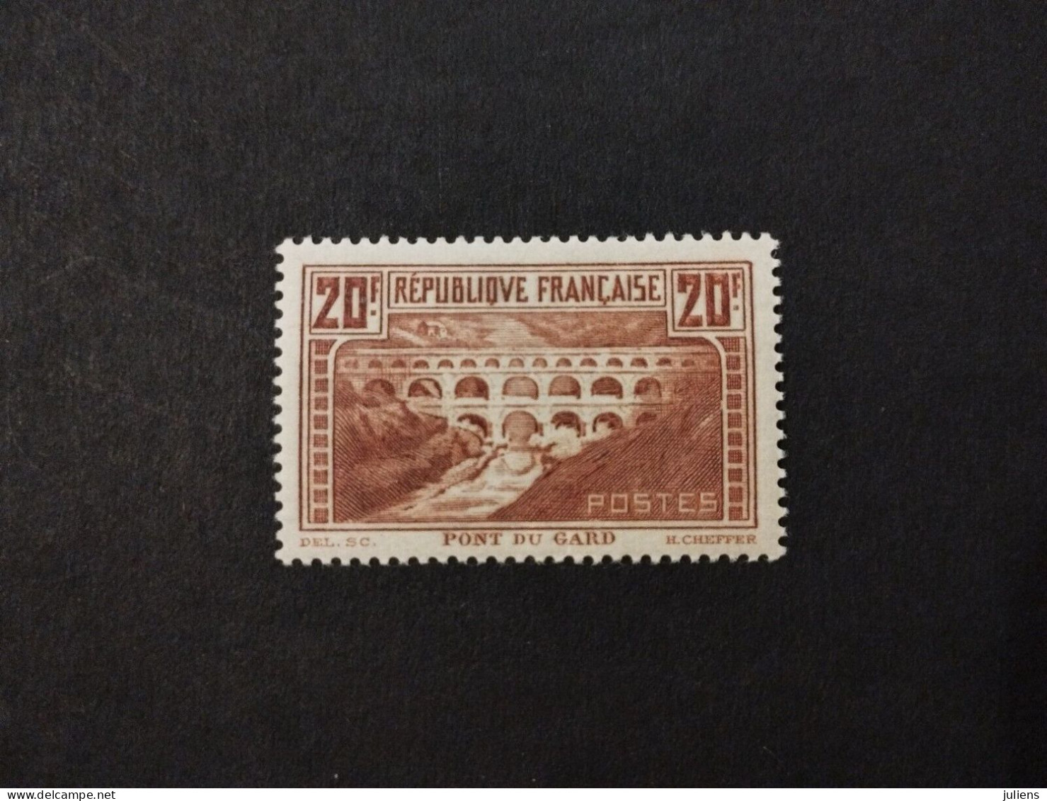 TIMBRE FRANCE PONT DU GARD N 262 NEUF** SIGNE COTE +++ #278 - Nuevos