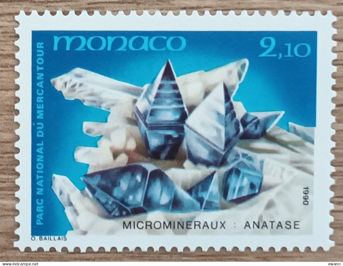 Monaco - YT N°1730 - Microminéraux Du Parc Du Mercantour - 1990 - Neuf - Unused Stamps